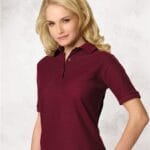 Sierra Pacific - Women's Silky Smooth Piqué Polo, 3 Button Short Sleeve Tops, Collared Polo Shirt