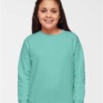 LAT - Youth Elevated Fleece Sweatshirt, Long Sleeve Crewneck Pullover Sweater
