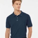 Tultex Sport Pique Polo, 3 Button Short Sleeve Collared Polo Shirt