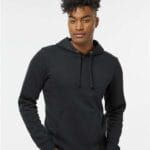 J. America - BTB Fleece Hooded Sweatshirt with Cotton Face, Lined Hood, and Ribbed Cuffs