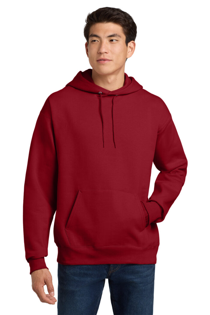 Hanes Pullover Hooded Sweatshirt, 10 Oz 100% Cotton - Image 1