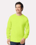 Gildan Hi Viz Ultra Cotton Long Sleeve T-Shirt, Safety Workwear,S-5XL - Image 4