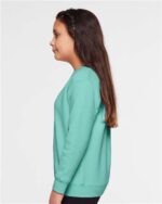 LAT - Youth Elevated Fleece Sweatshirt, Long Sleeve Crewneck Pullover Sweater - Image 2