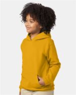 Hanes Youth Hooded Sweatshirt, Ecosmart Pullover Hoodie - Image 2