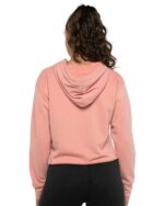 Next Level - Women's Hooded Sweatshirt, Laguna Sueded Raw Edge Crop Hoodie - Image 3