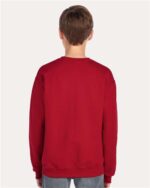 JERZEES -NuBlend Youth Crewneck Sweatshirt, Long Sleeve Pullovers, Casual Youth Sweater - Image 3