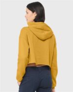 BELLA + CANVAS - Women's Crop Fleece Hoodie, Lightweight Long Sleeve Hooded Sweatshirt - Image 3