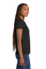 Gildan Women's Heavy Cotton V-Neck 100% Cotton T Shirt - Image 2