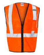 Kishigo - Single Pocket Zipper Mesh Class 2 Vest - 1519-1520 - Image 6