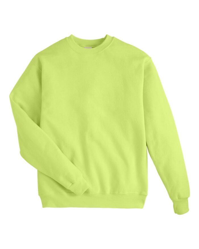 Hanes High Visibility Ecosmart Crewneck Sweatshirt - P160, Safety Workwear. - Image 8