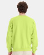 Hanes High Visibility Ecosmart Crewneck Sweatshirt - P160, Safety Workwear. - Image 7