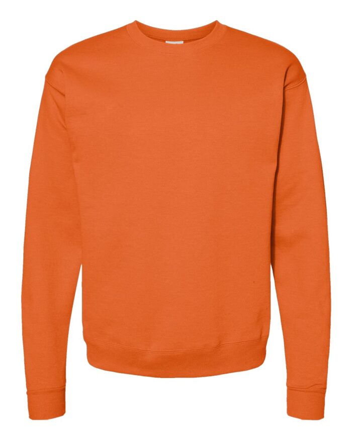 Hanes High Visibility Ecosmart Crewneck Sweatshirt - P160, Safety Workwear. - Image 4