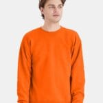 Hanes High Visibility Ecosmart Crewneck Sweatshirt - P160, Safety Workwear.
