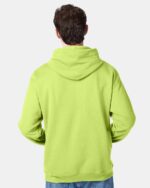 Hi Viz Hanes - Ecosmart Hooded Sweatshirt - P170-Work Wear - Image 3