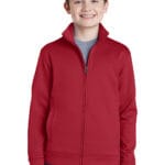 Sport-Tek Youth Sport-Wick Fleece Full-Zip Jacket