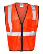 Kishigo - Single Pocket Zipper Mesh Class 2 Vest - 1519-1520 - Image 2