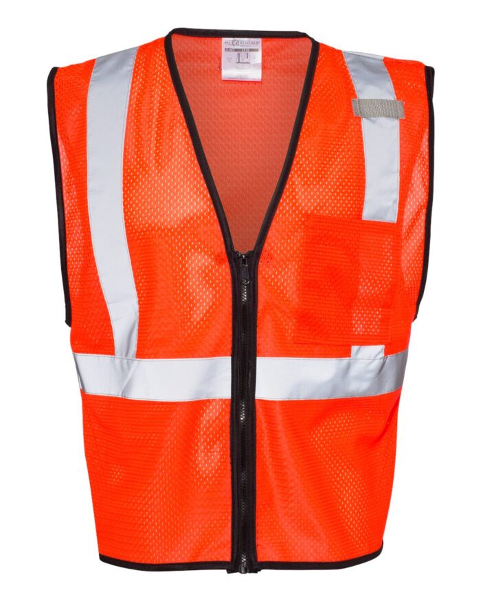 Kishigo - Single Pocket Zipper Mesh Class 2 Vest - 1519-1520 - Image 2