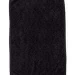 Q-Tees - Hemmed Hand Towel with Velour and Terrycloth Sides