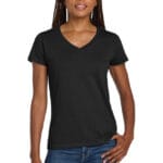 Gildan Women's Heavy Cotton V-Neck 100% Cotton T Shirt
