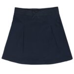 Girl's Stretch School Uniform Skort with Bow - Image 2