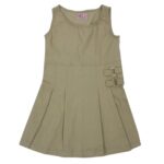 Girl's Stretch School Uniform Jumper, Classic-Style, Comfortable Fit